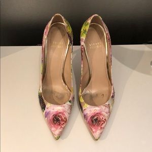 Stuart Weitzman floral heel